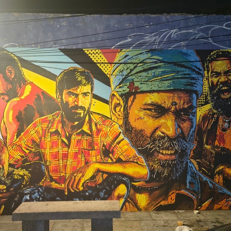 Street mural, Tamil Nadu