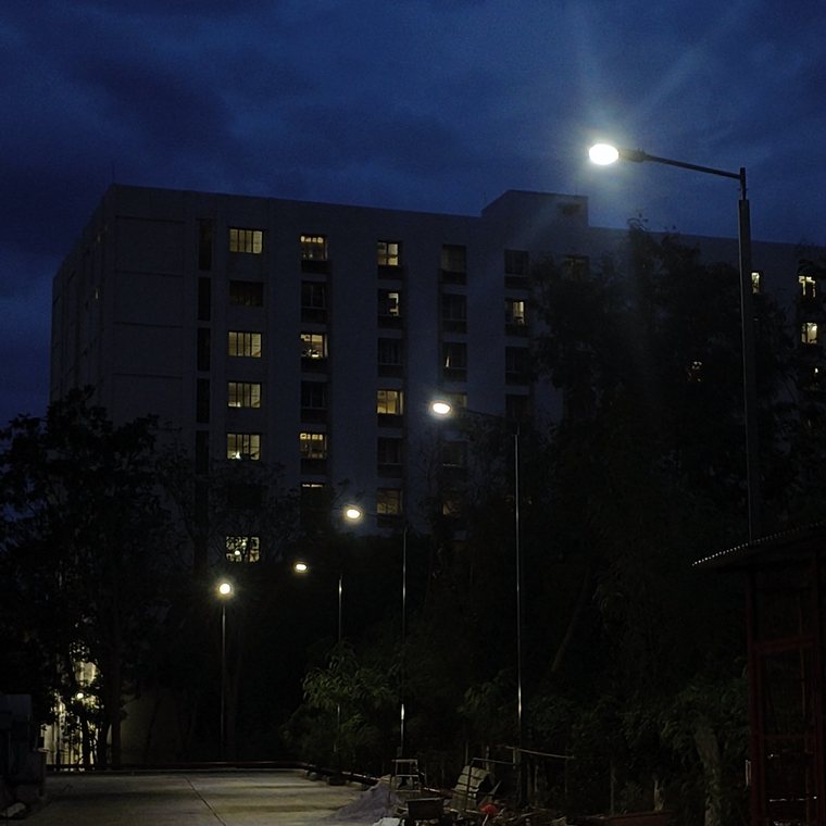 Blue hour on the block