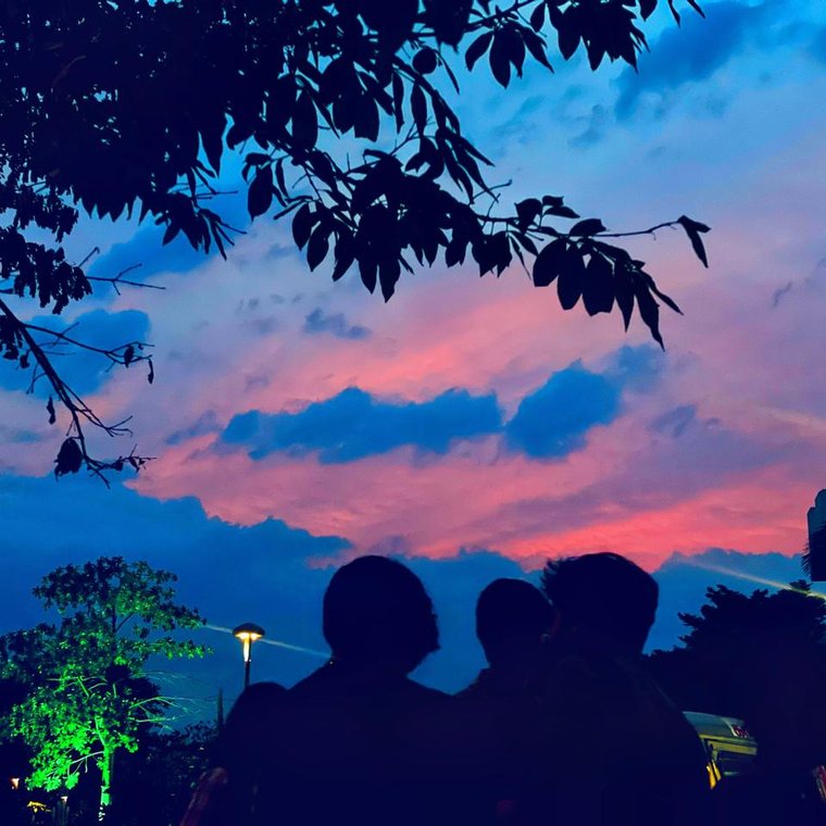 Watching the sky turn